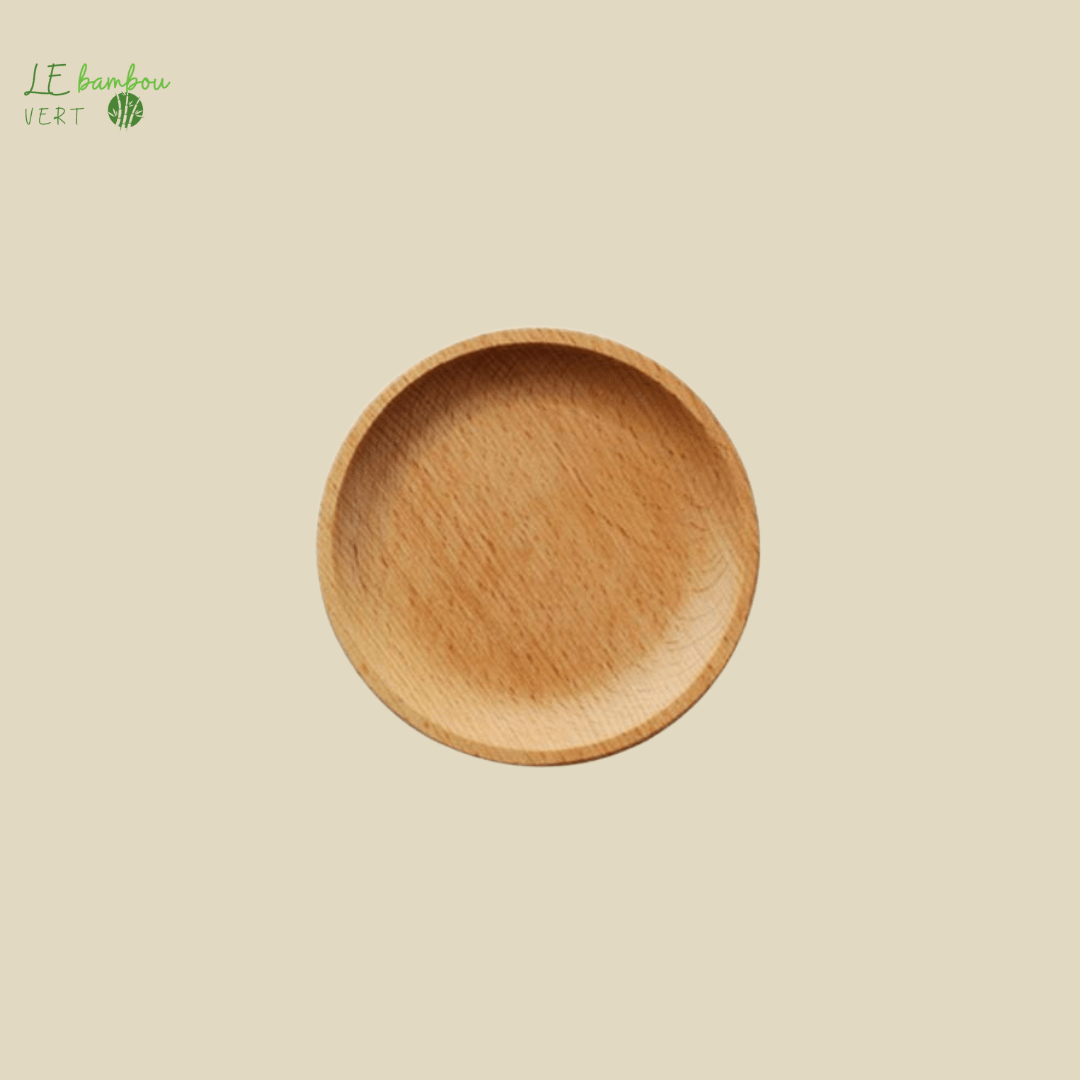 Plateau assiette en bambou brut